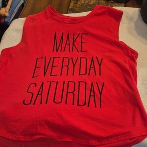 Freeze Red Kids Tank Top with Fun Print